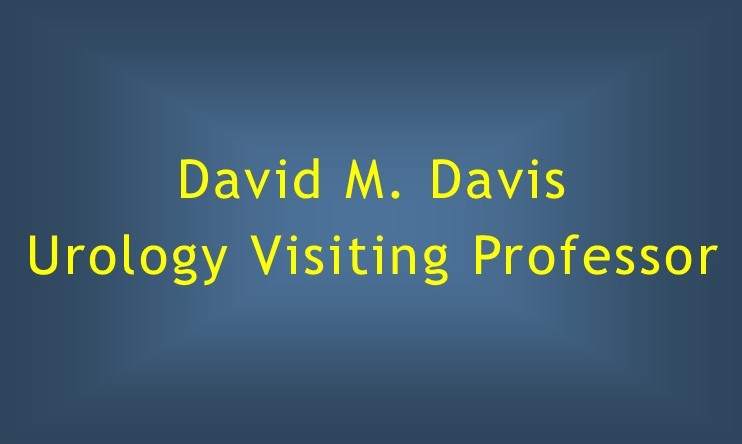 David M. Davis Urology Visiting Professor 2023 Banner